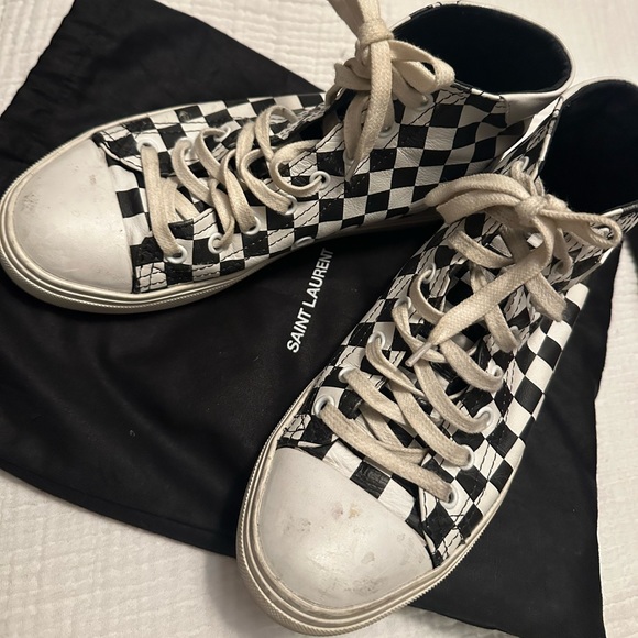 Saint Laurent distressed chucks - Picture 1 of 4